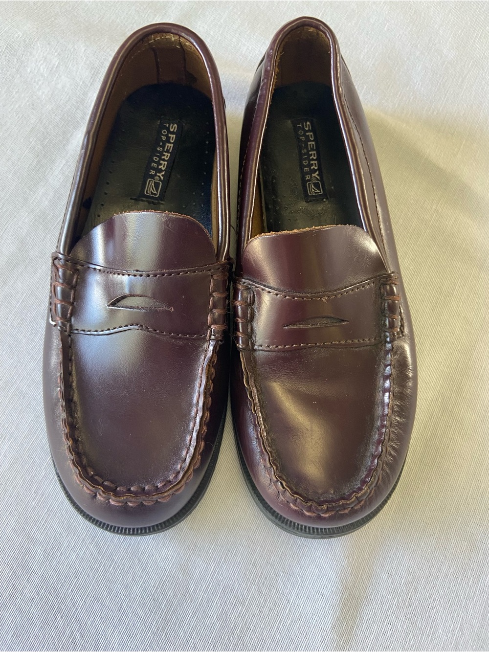 Sperry Boys Burgundy Top-Sider Penny Loafers